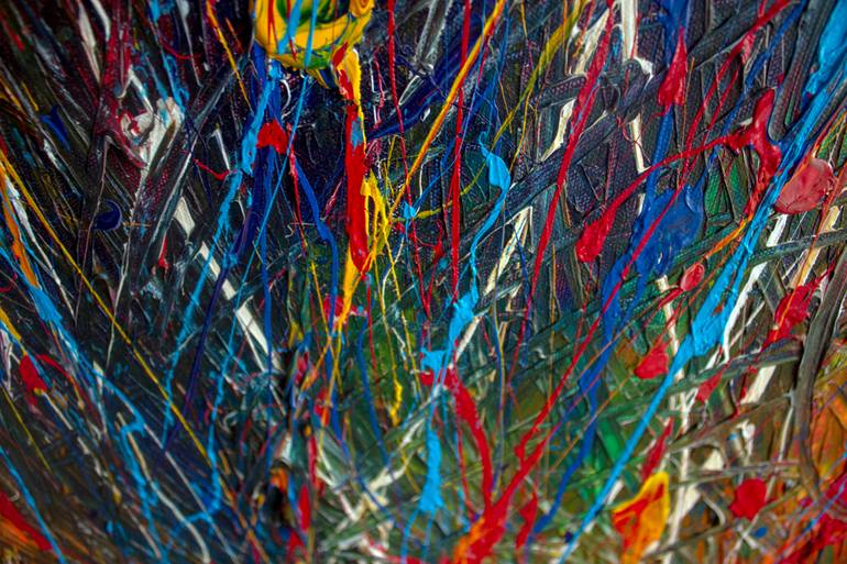 Original Abstract Expressionism Abstract Painting by Nathalie Gribinski