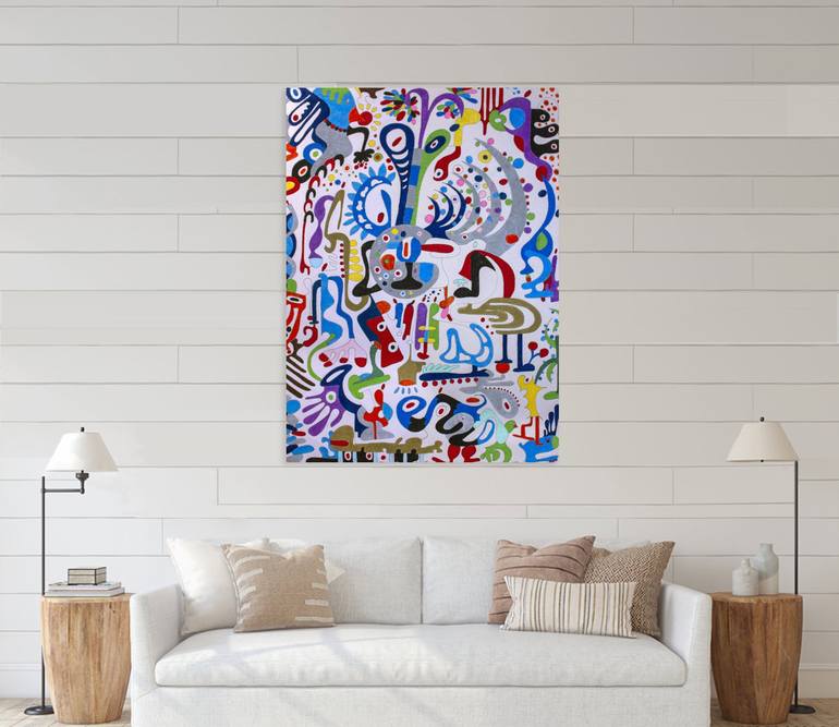 Original Abstract Painting by Nathalie Gribinski