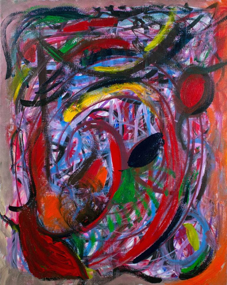Print of Abstract Painting by Nathalie Gribinski