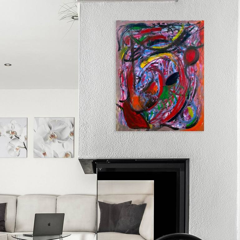 Original Abstract Painting by Nathalie Gribinski