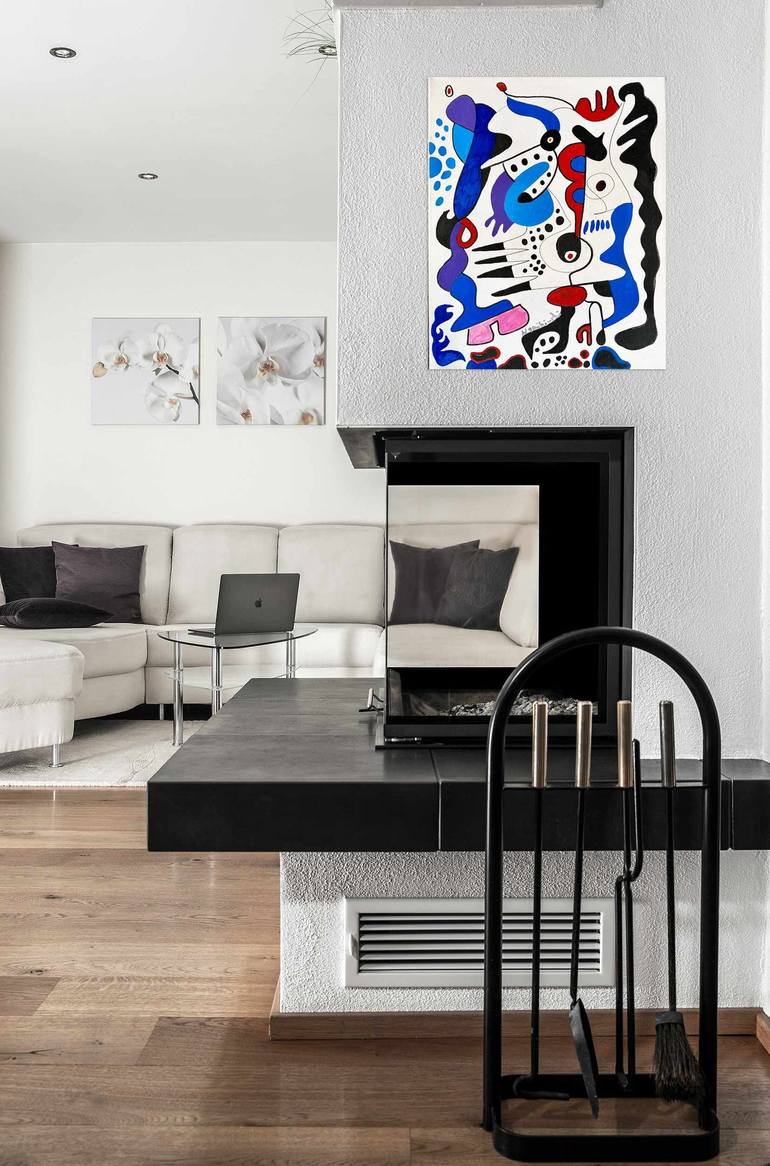 Original Contemporary Abstract Painting by Nathalie Gribinski