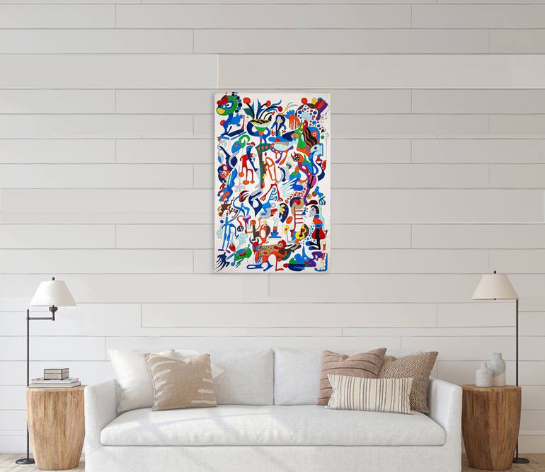 Original Abstract Expressionism Abstract Painting by Nathalie Gribinski