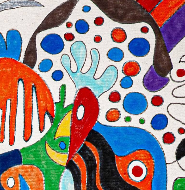 Original Abstract Expressionism Abstract Painting by Nathalie Gribinski