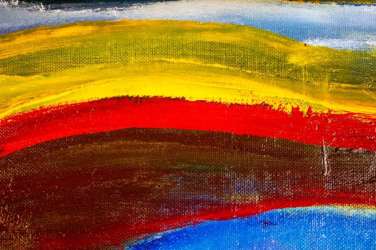 Original Abstract Expressionism Abstract Painting by Nathalie Gribinski