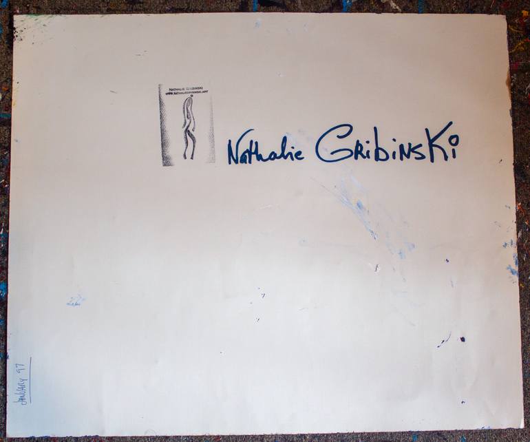 Original Abstract Expressionism Abstract Painting by Nathalie Gribinski