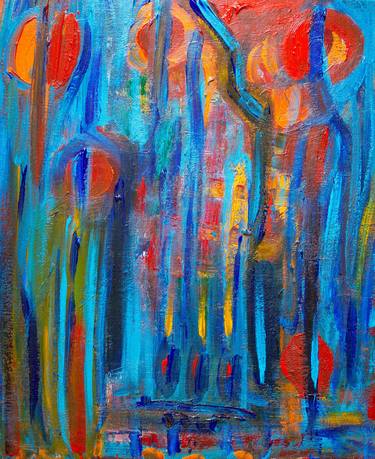 Print of Abstract Expressionism Abstract Paintings by Nathalie Gribinski