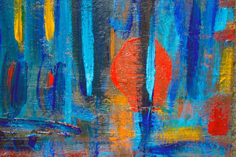 Original Abstract Expressionism Abstract Painting by Nathalie Gribinski