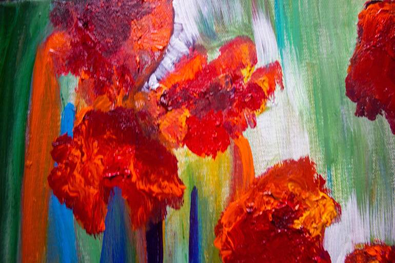 Original Floral Painting by Nathalie Gribinski