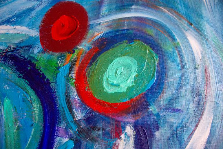 Original Abstract Expressionism Abstract Painting by Nathalie Gribinski