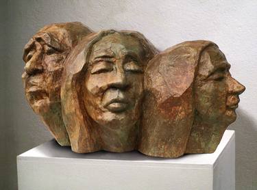 Original Figurative People Sculpture by Michelle Post