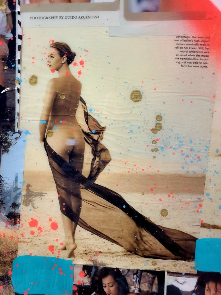 Original Figurative Nude Collage by Rocky Asbury