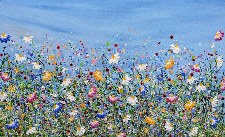 Original Contemporary Floral Painting by Lucy Moore