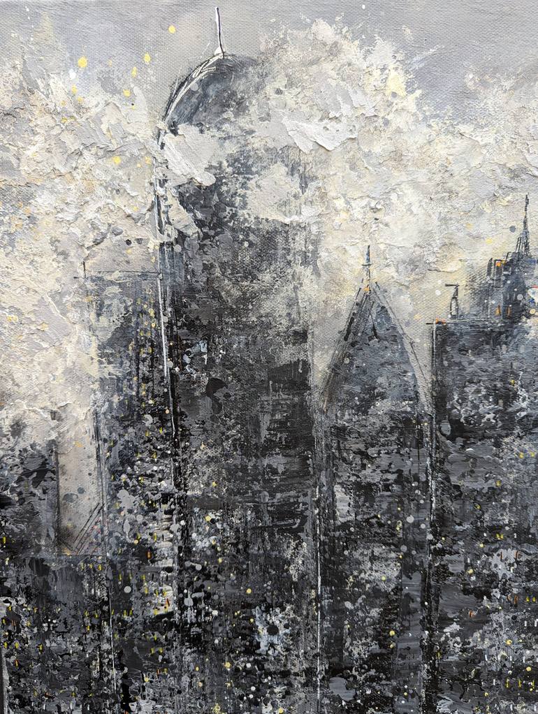 Original Abstract Cities Painting by Lucy Moore