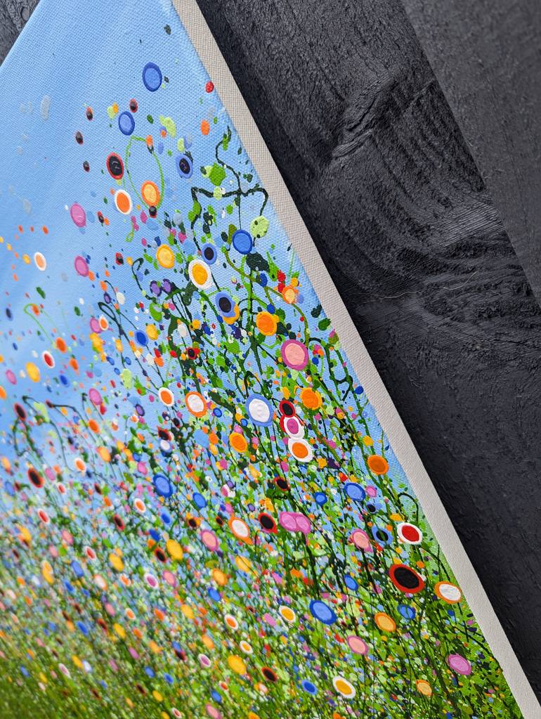 Original Abstract Floral Painting by Lucy Moore