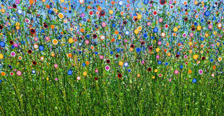 Original Abstract Floral Painting by Lucy Moore