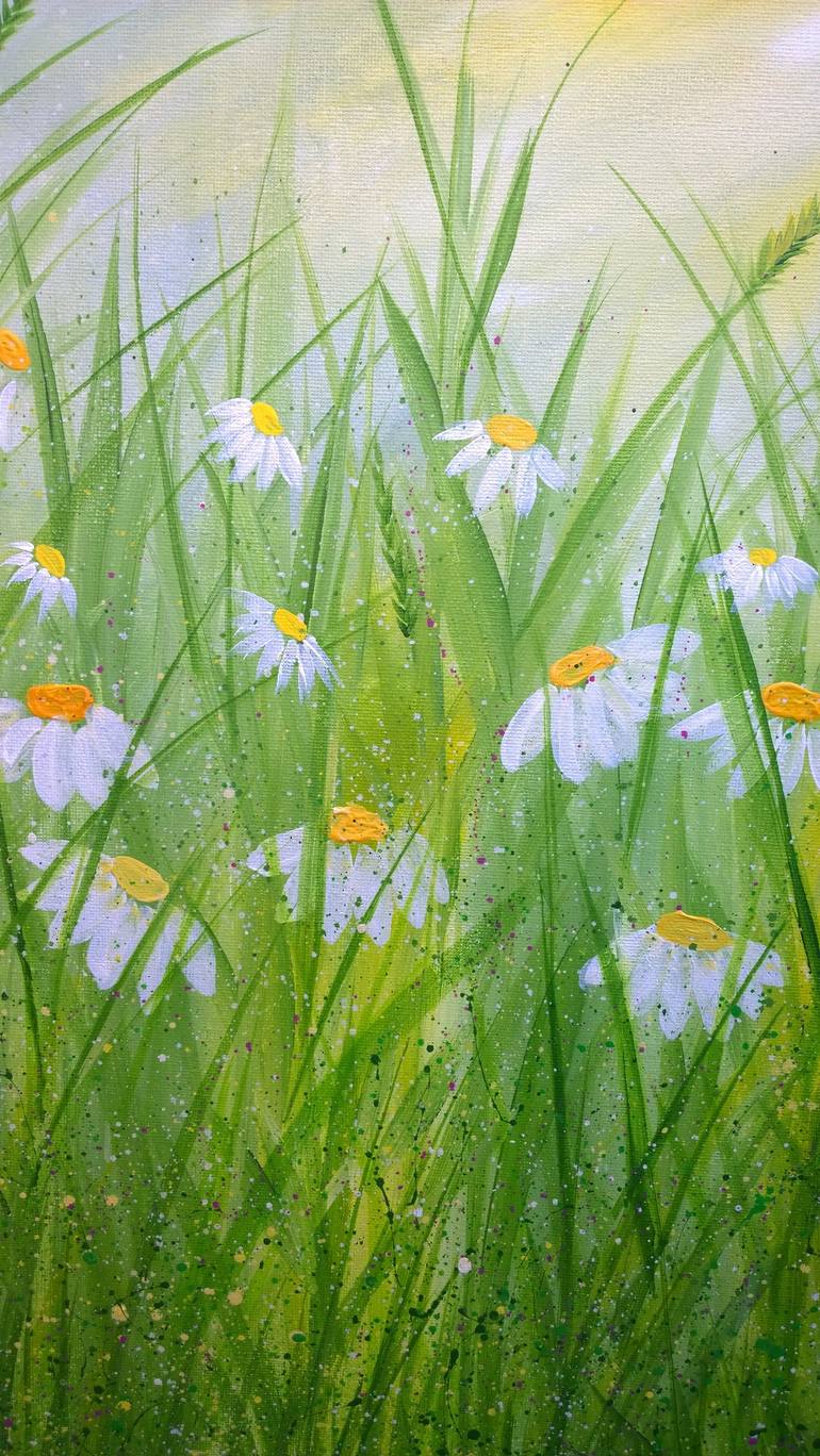 Original Impressionism Floral Painting by Lucy Moore