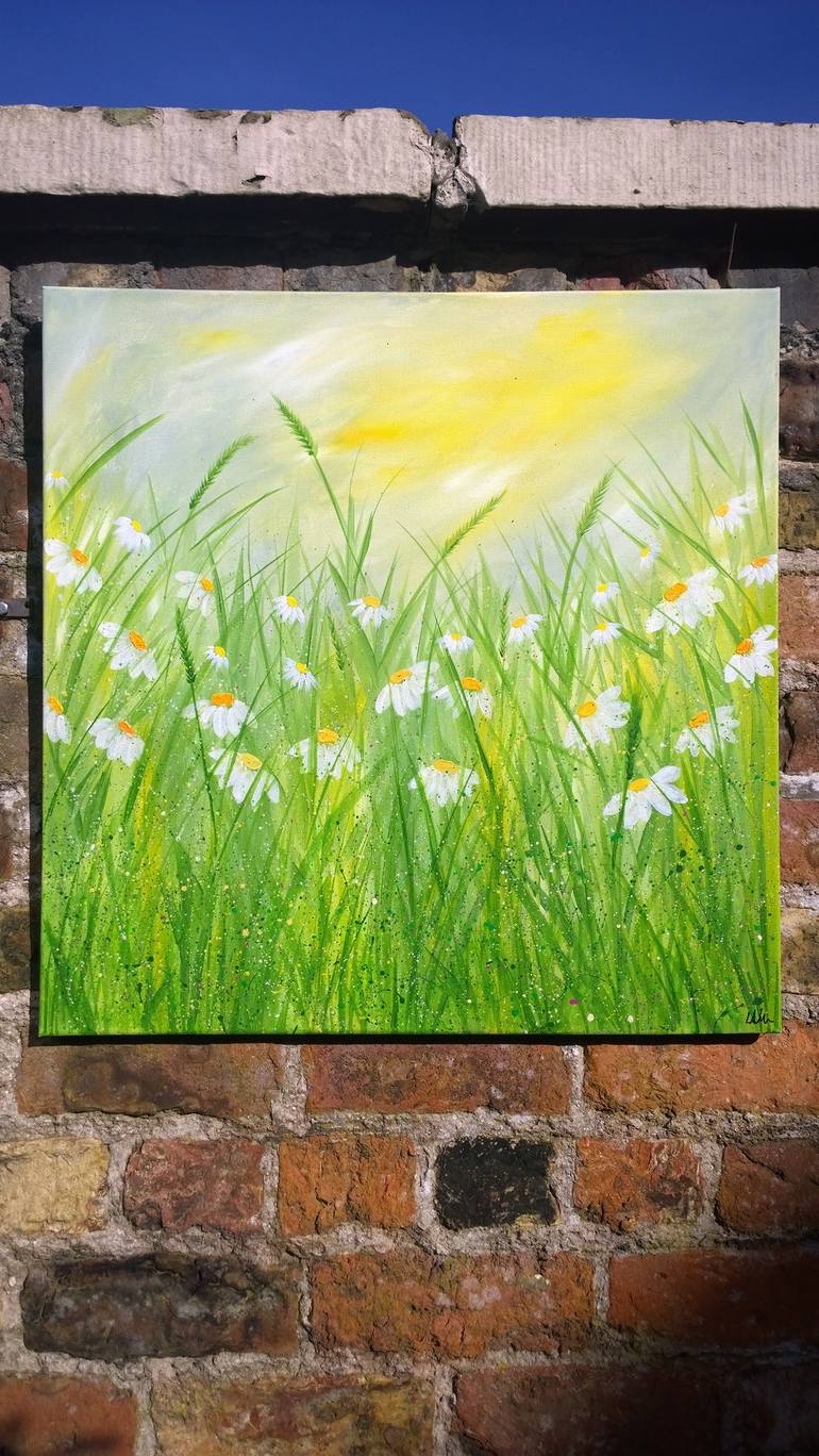 Original Impressionism Floral Painting by Lucy Moore