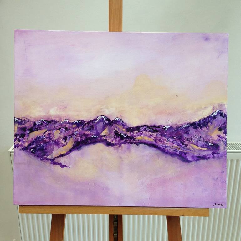 Original Fine Art Abstract Painting by Lucy Moore
