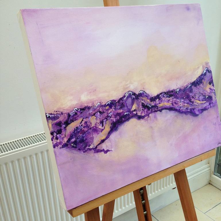 Original Fine Art Abstract Painting by Lucy Moore