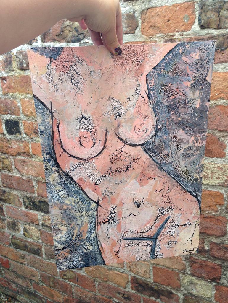 Original Abstract Nude Painting by Lucy Moore