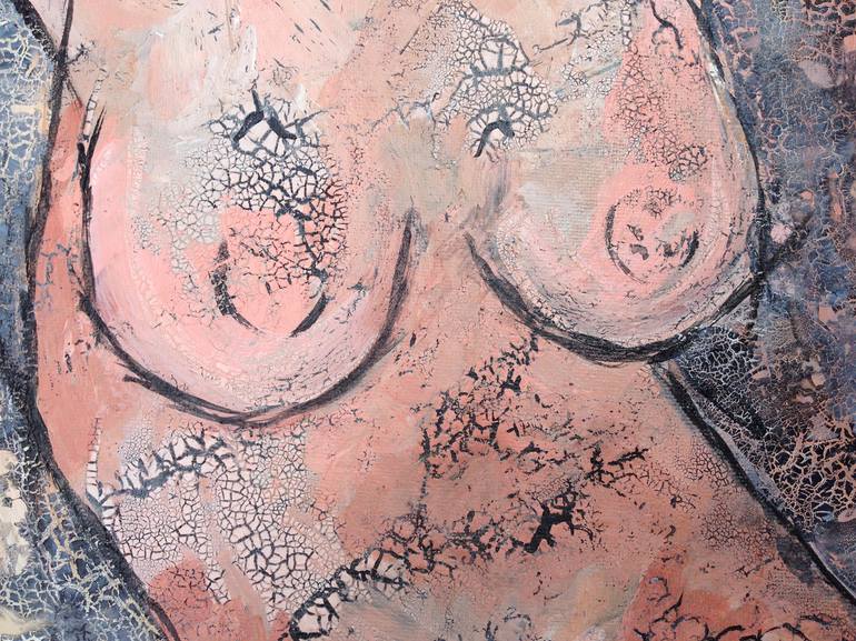 Original Abstract Nude Painting by Lucy Moore