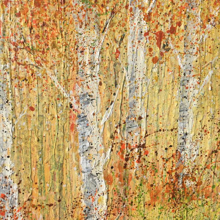 Original Impressionism Tree Painting by Lucy Moore