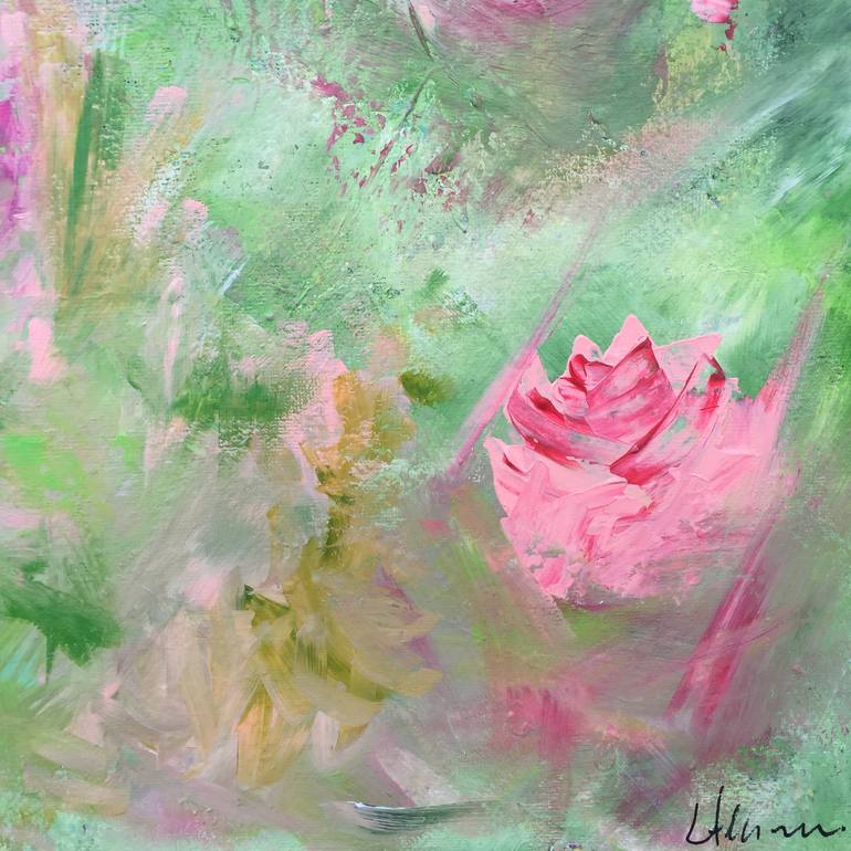 Original Impressionism Floral Painting by Lucy Moore