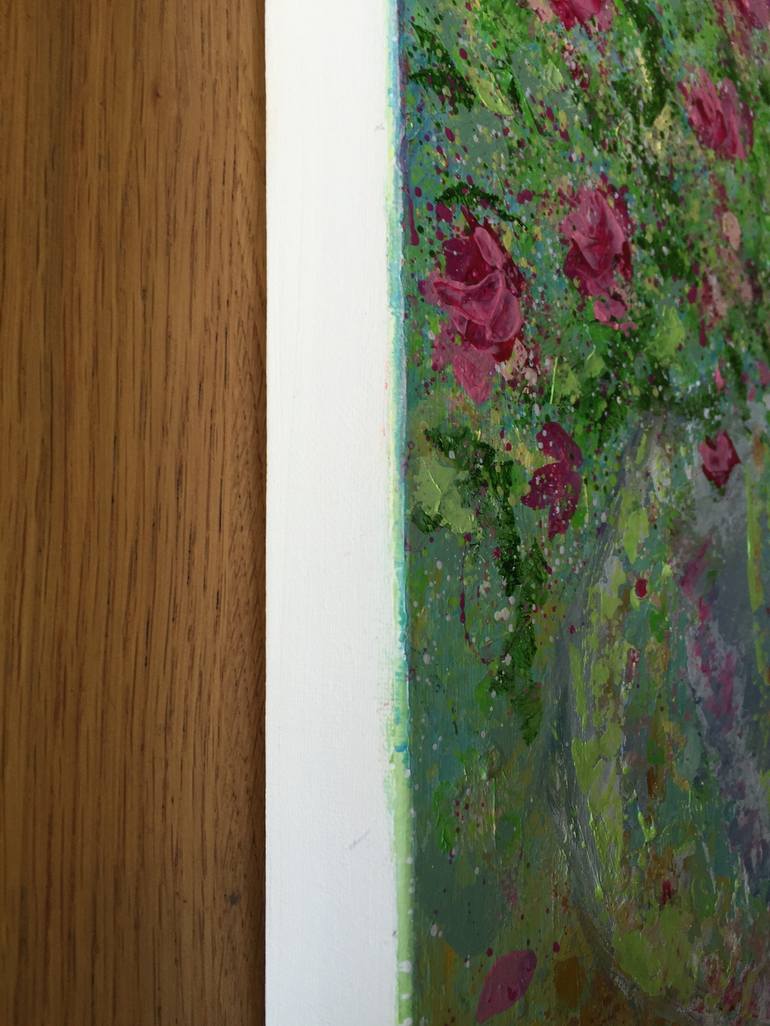 Original Impressionism Floral Painting by Lucy Moore