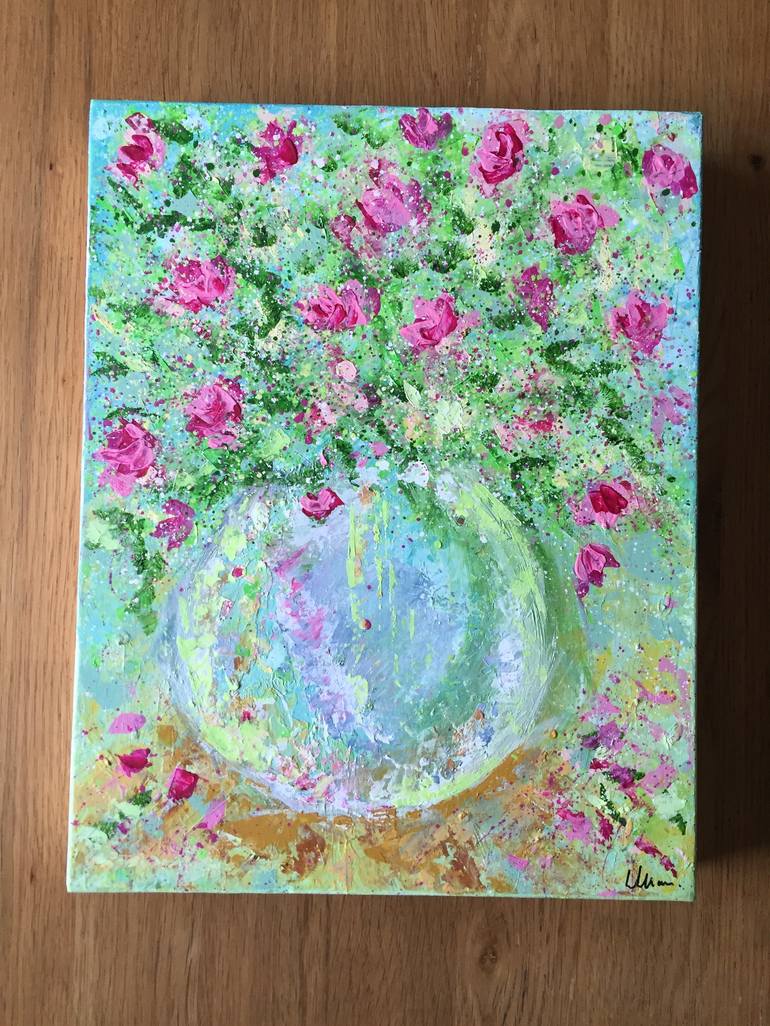 Original Floral Painting by Lucy Moore