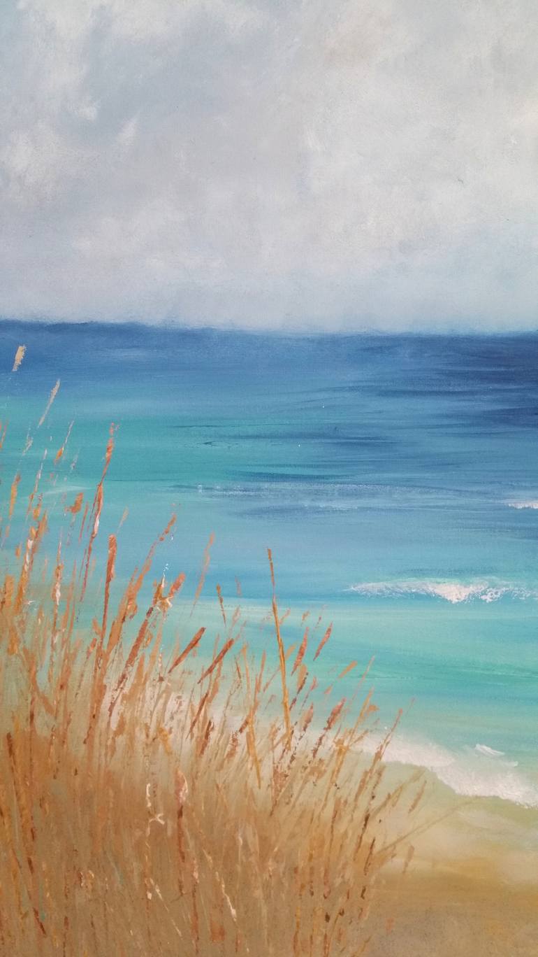 Original Fine Art Beach Painting by Lucy Moore