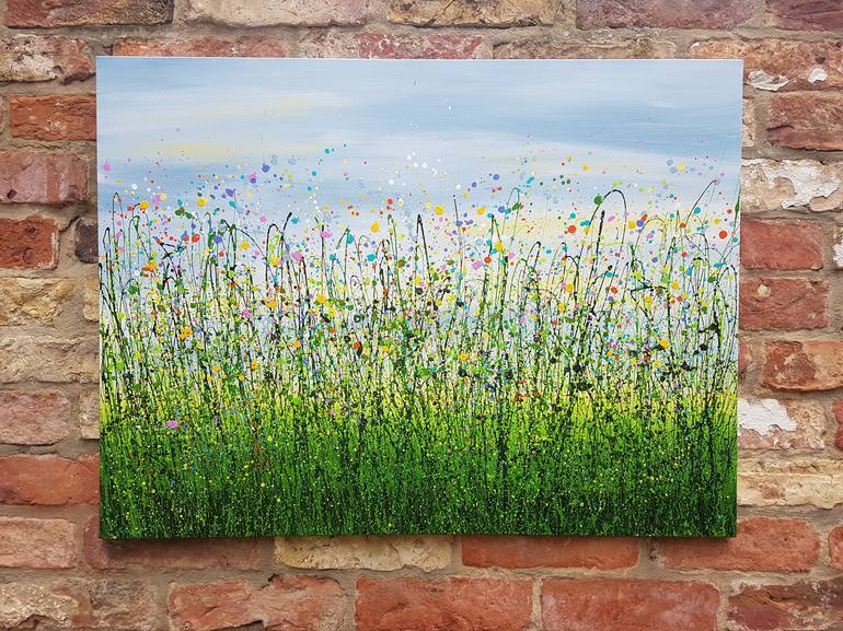 Original Impressionism Abstract Painting by Lucy Moore