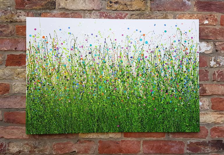 Original Impressionism Abstract Painting by Lucy Moore