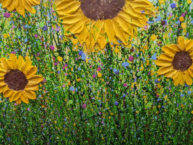 Original Impressionism Floral Painting by Lucy Moore