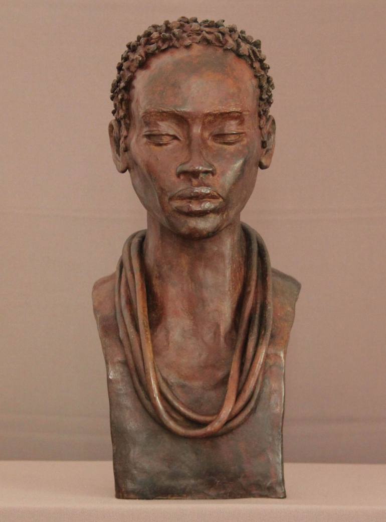 Original Figurative People Sculpture by Brijite Bey