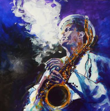 Print of Figurative Music Paintings by Dominique Girardin