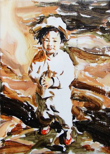 Original Portraiture Kids Paintings by Uah Young