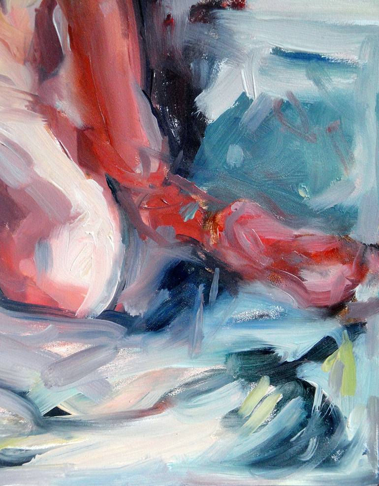 Original Abstract Nude Painting by Freya Hite