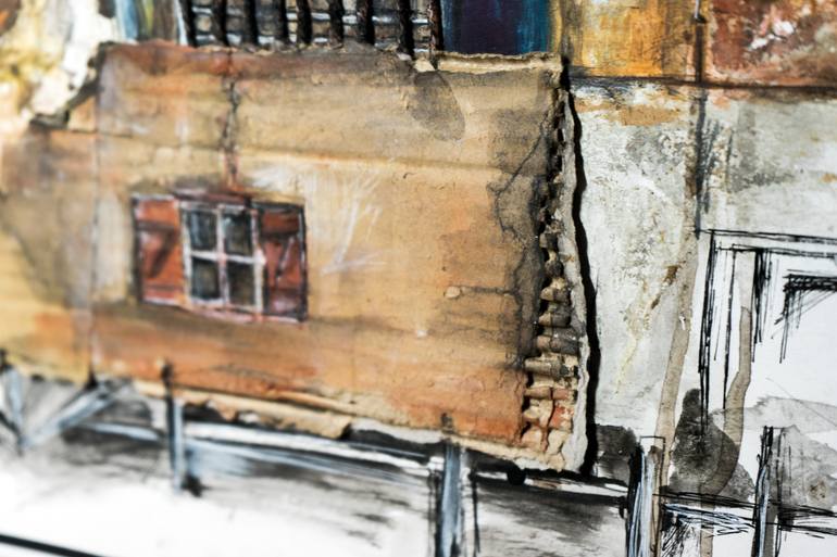 Original Expressionism Architecture Painting by Sofya Abramchuk