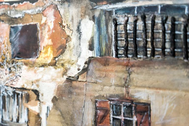 Original Expressionism Architecture Painting by Sofya Abramchuk