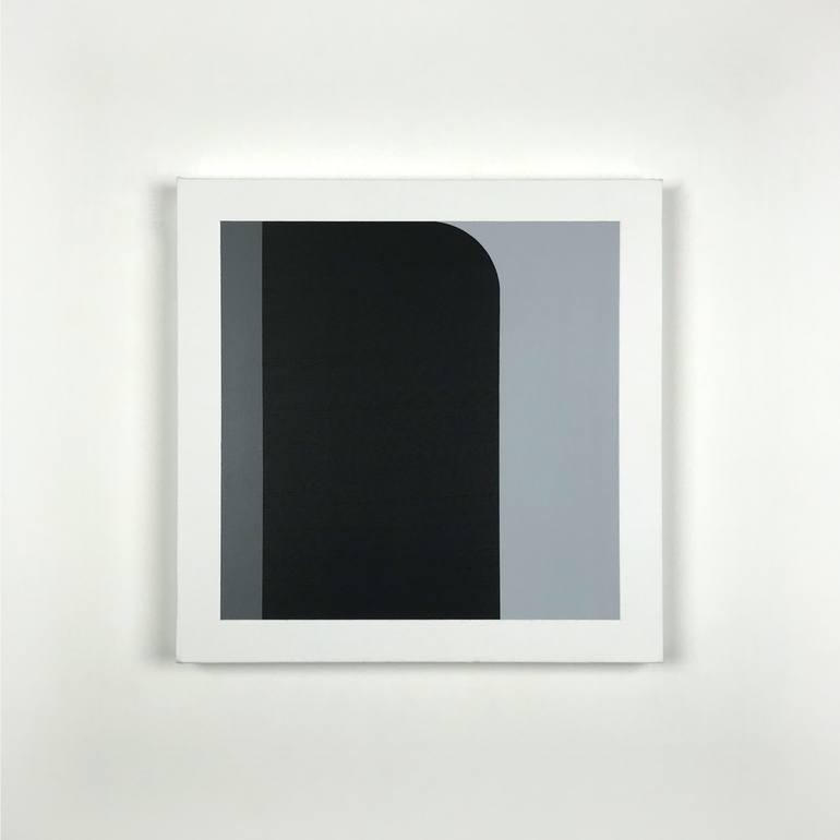 Original Abstract Geometric Painting by Guy Blockx