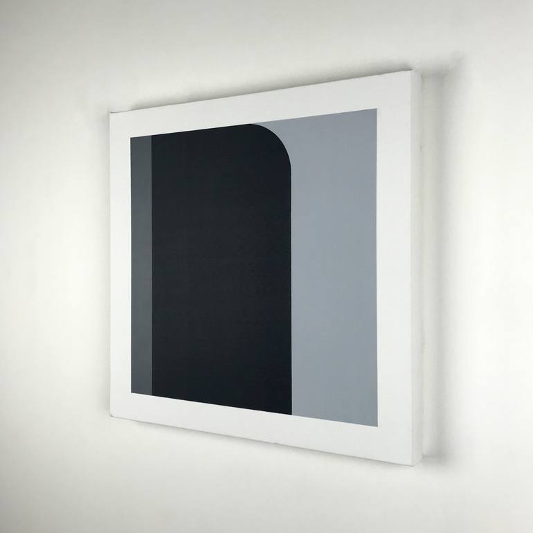 Original Abstract Geometric Painting by Guy Blockx