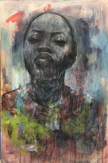 Print of Fine Art Portrait Paintings by restone maambo