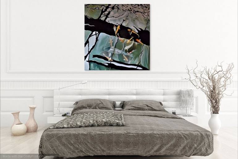 Original Abstract Water Painting by Louisa J Simpson