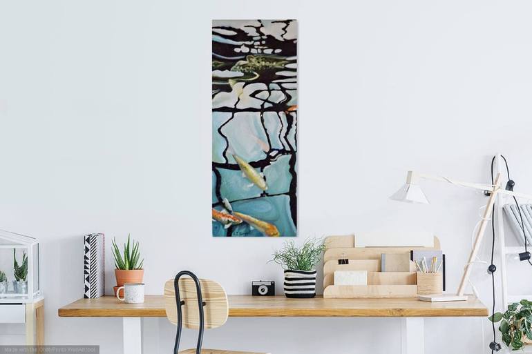 Original Photorealism Abstract Painting by Louisa J Simpson