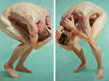 Original Figurative Nude Paintings by David Edwards