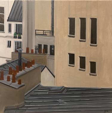 Original Figurative Cities Paintings by Marie-France Garrigues