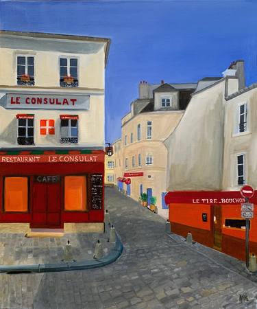Original Figurative Cities Paintings by Marie-France Garrigues