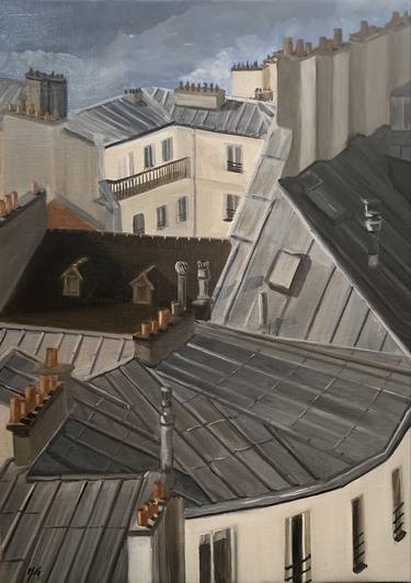Original Figurative Architecture Paintings by Marie-France Garrigues