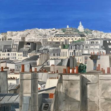 Original Figurative Cities Painting by Marie-France Garrigues