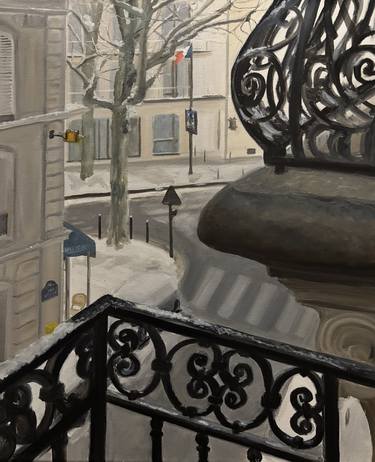 Original Figurative Architecture Painting by Marie-France Garrigues